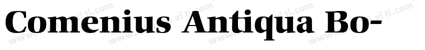 Comenius Antiqua Bo字体转换